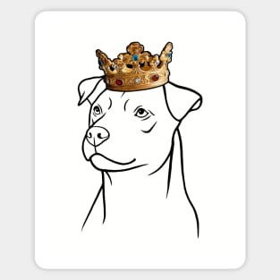 Patterdale Terrier Dog King Queen Wearing Crown Sticker